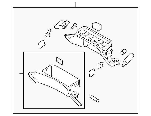 84501-2M100-9P Деталь GLOVE BOX ASSY