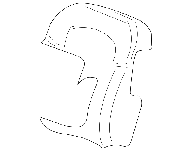 88899781 Деталь SEAT BACK PAD, RIGHT