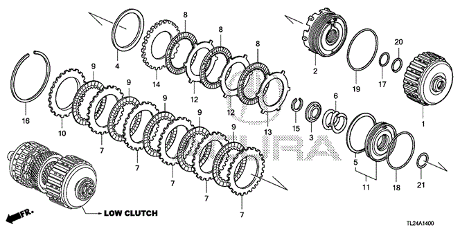 TSX SEDAN AT CLUTCH (LOW) (V6)