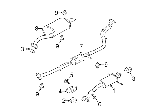 Rio EXHAUST COMPONENTS