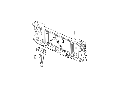 C1500 RADIATOR SUPPORT