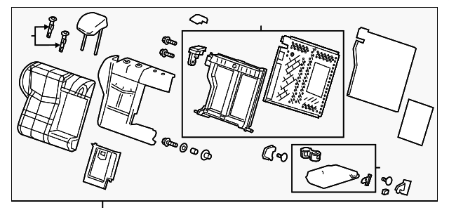 22894750 Деталь SEAT BACK ASSY