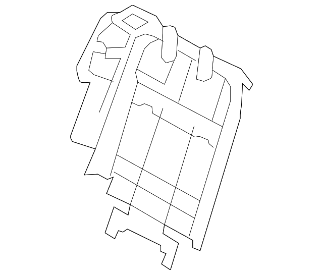 89401-2J100 Деталь SEAT BACK FRAME, RIGHT