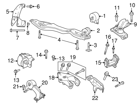 Routan ENGINE & TRANS MOUNTING
