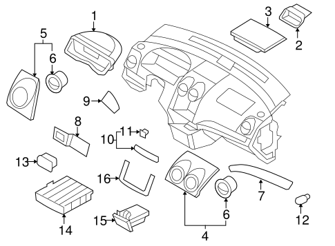 Aveo INSTRUMENT PANEL COMPONENTS