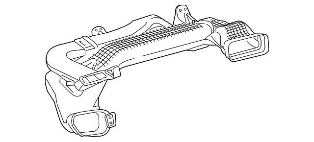 55084-02200 Деталь HEATER DUCT, LEFT