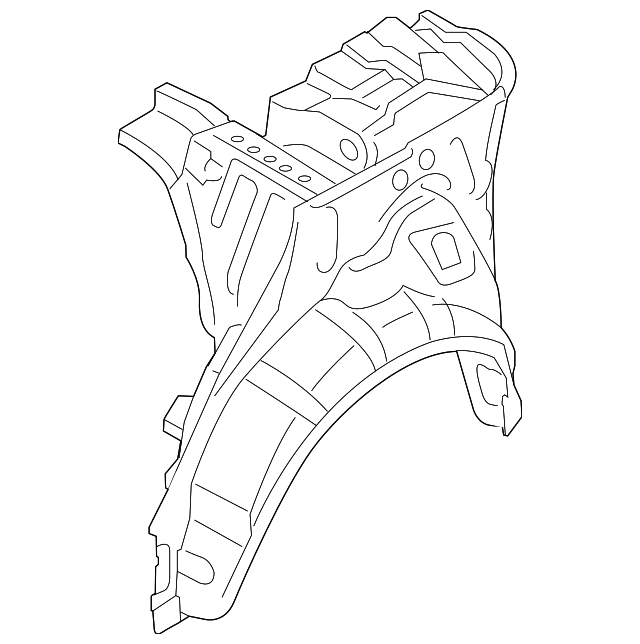 71620-1M010 Деталь INNER QTR PANEL, RIGHT