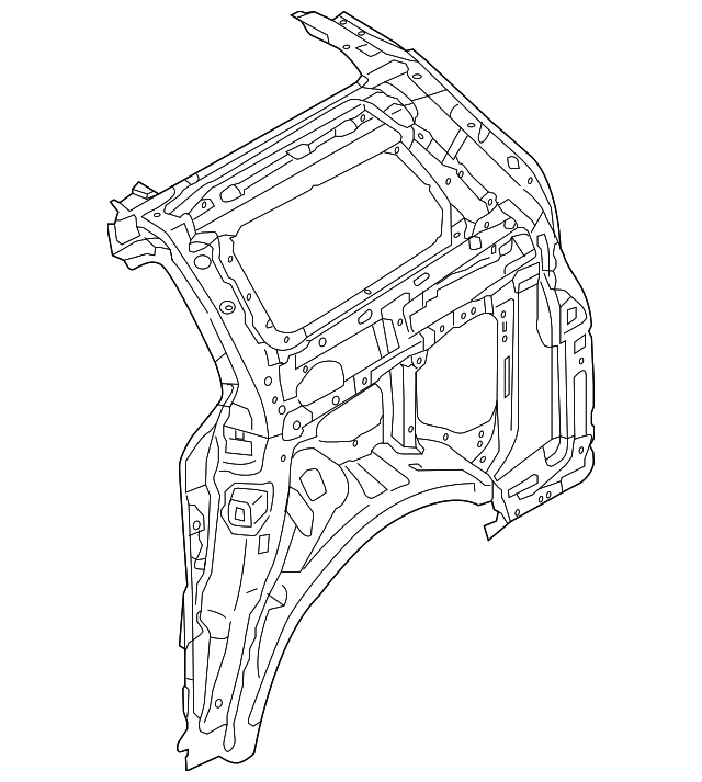 71601-A9000 Деталь INNER PANEL ASSY, LEFT