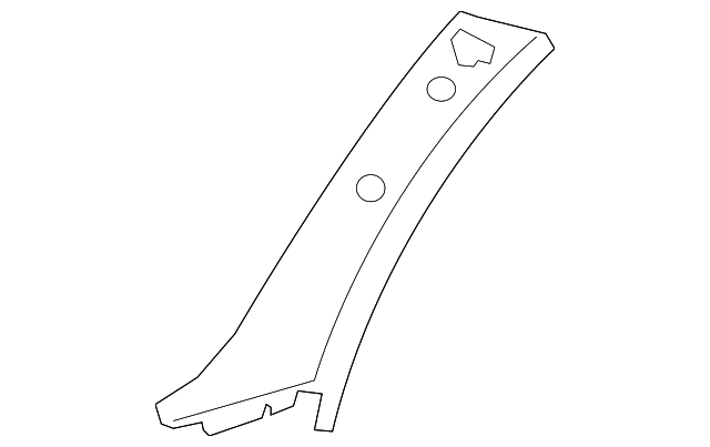 62220-60181-A2 WINDSHIELD PILLAR TRIM, LEFT