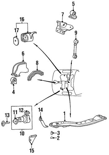 Sonata ENGINE & TRANS MOUNTING 2