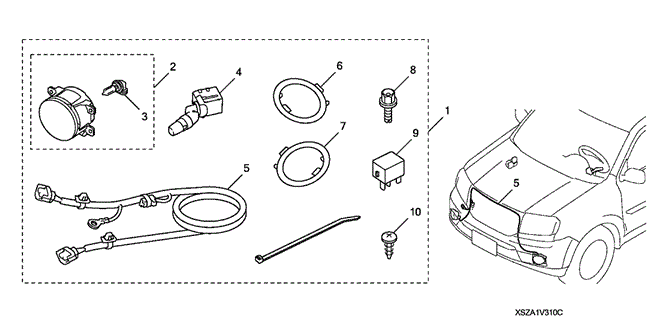 ACCESSORIES/FOGLIGHTS (2) for 2013 Honda PILOT #1