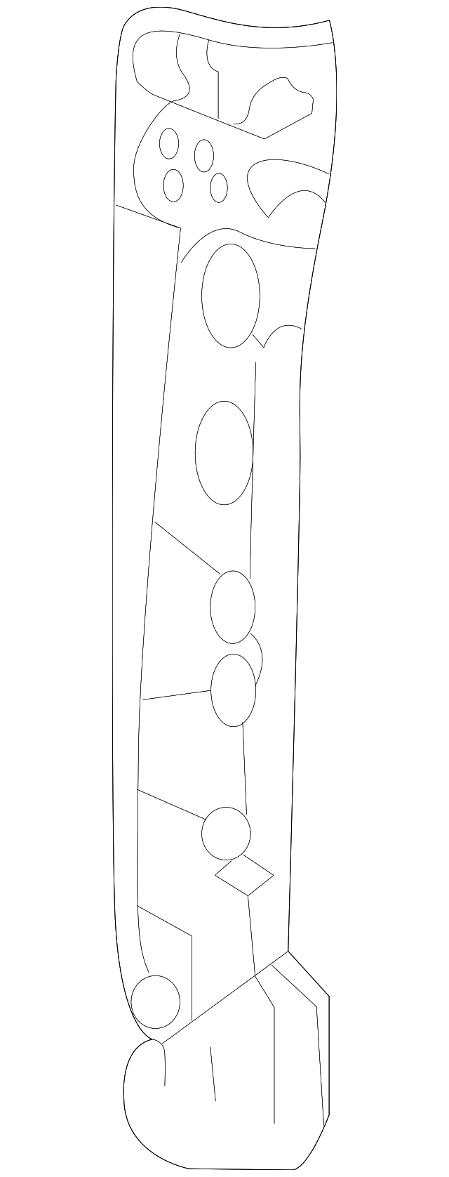 20867333 Деталь LOWER REINF, RIGHT