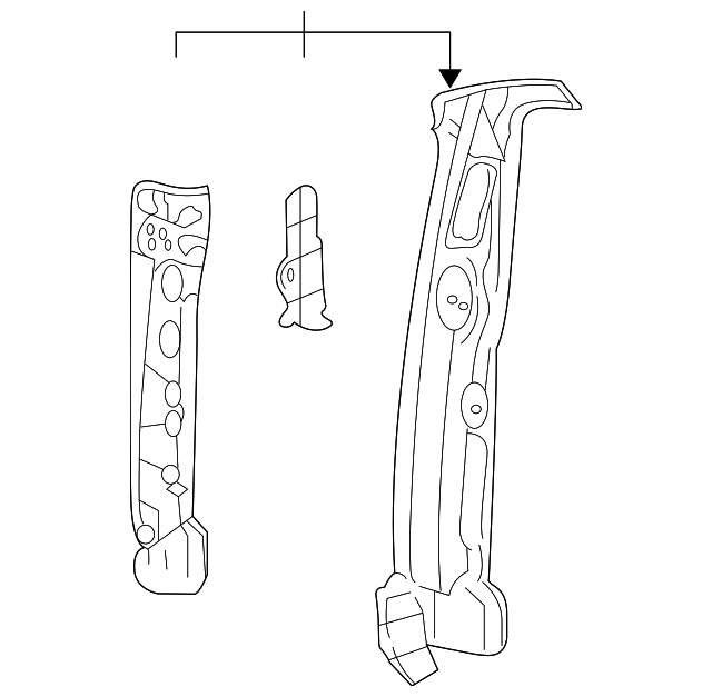 23281448 Деталь CORNER PILLAR, LEFT