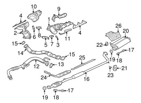 Endeavor EXHAUST COMPONENTS