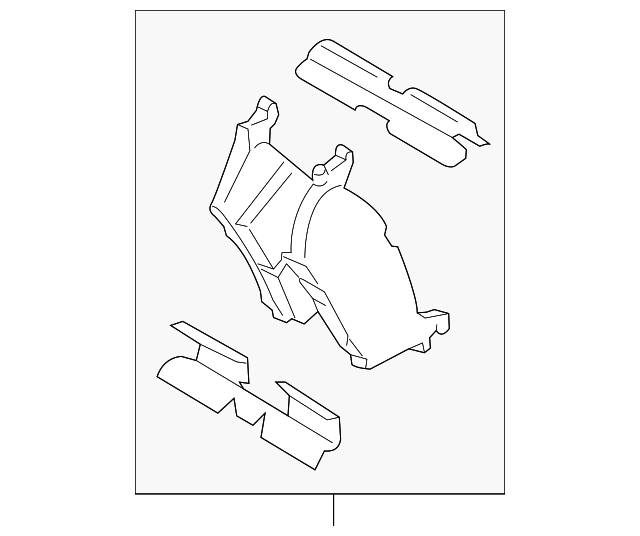 FL3Z-2200-A Деталь BRAKE PADS