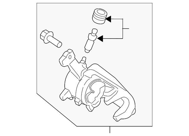 FL3Z-2552-A Деталь CALIPER, RIGHT