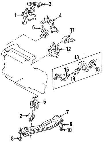 Protege ENGINE & TRANS MOUNTING
