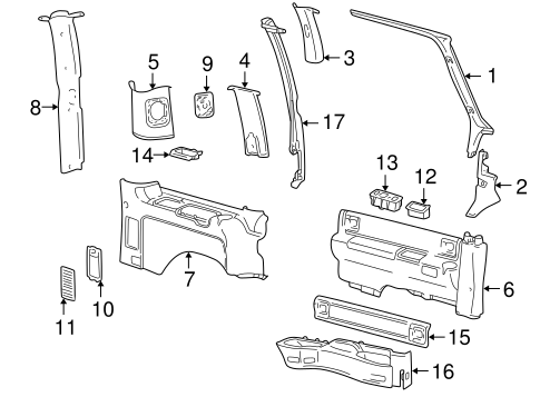 Astro INTERIOR TRIM - SIDE PANEL 2