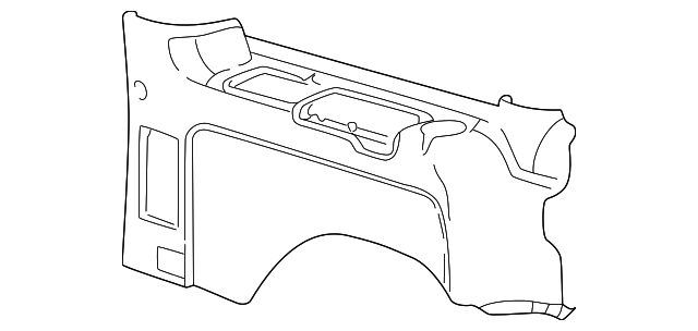 15047985 Деталь LOWER TRIM PANEL, LEFT