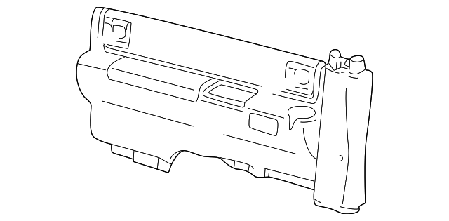 15194205 Деталь LOWER TRIM PANEL, LEFT