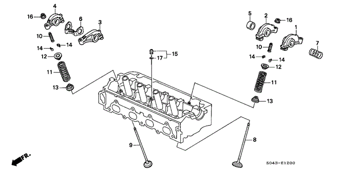 ENGINE/VALVE - ROCKER ARM (SOHC) for 1997 Honda CIVIC SEDAN #1