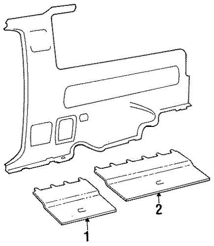 Bronco II INTERIOR TRIM - REAR BODY
