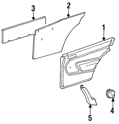 190D REAR DOOR TRIM
