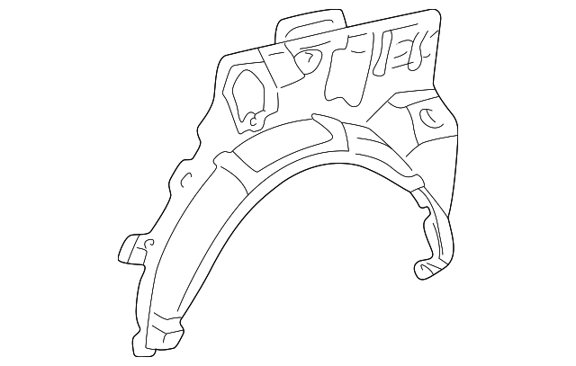 61632-08902 Деталь OUTER WHEELHOUSE, LEFT