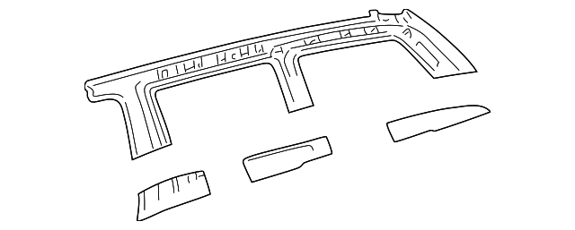 61732-08010 Деталь UPPER PANEL, LEFT