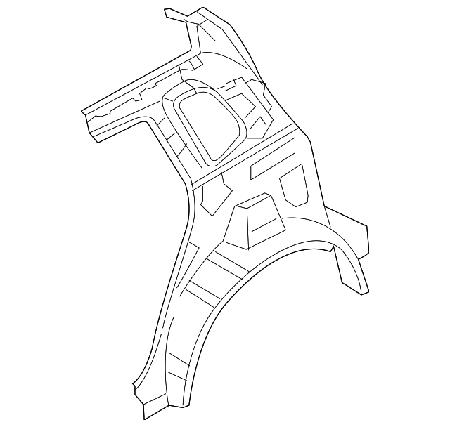 71650-2E010 Деталь INNER QTR PANEL, LEFT
