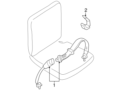Frontier REAR SEAT BELTS