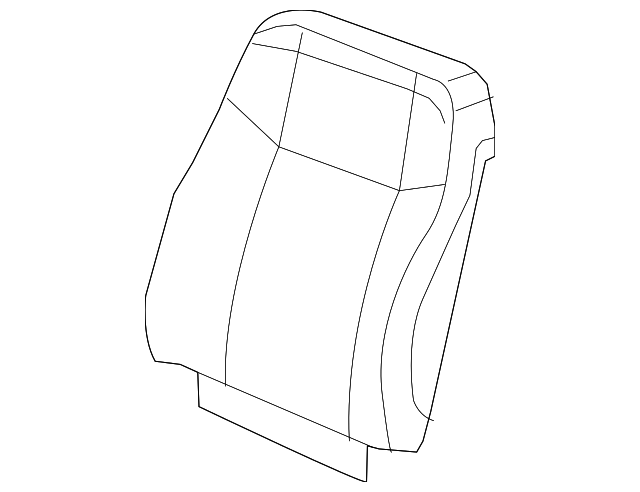 25807343 Деталь SEAT BACK COVER, LEFT