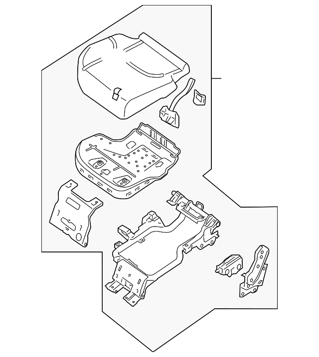 88300-EA002 CUSHION ASSY, RIGHT