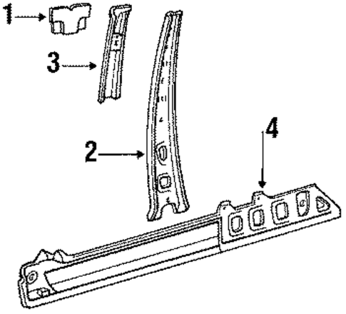 Tercel CENTER PILLAR & ROCKER