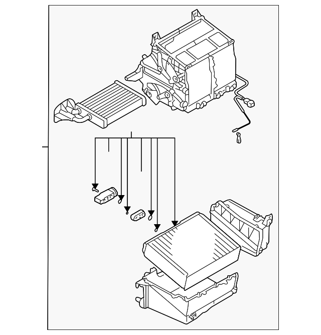 MR513421 EVAPORATOR ASSY