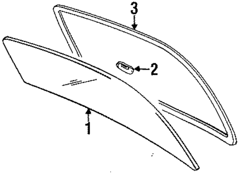 Tercel GLASS & HARDWARE - BACK