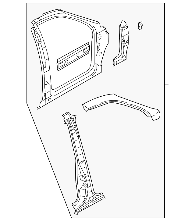 0K54A-70200F Деталь APERTURE PANEL, RIGHT