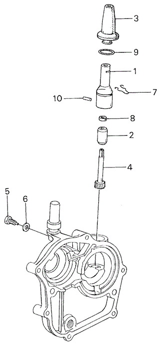 TRANSMISSION - MANUAL/MT SPEEDOMETER GEAR for 1982 Honda CIVIC HATCHBACK #1