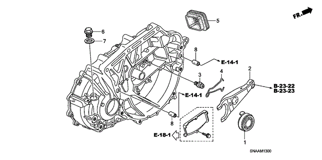 CIVIC SEDAN MT CLUTCH RELEASE (2.0L)