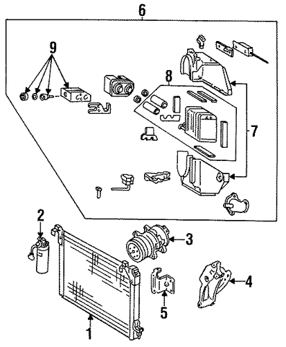 929 CONDENSER, COMPRESSOR & LINES