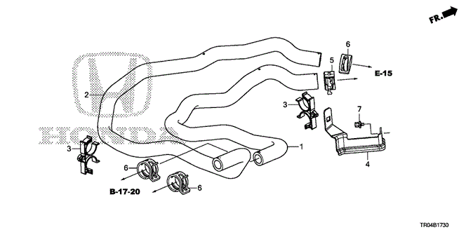 CIVIC SEDAN WATER HOSE (1.8L)