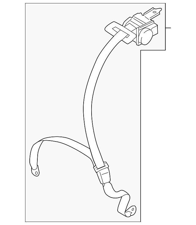 7000C829 Деталь SEAT BELT ASSY, LEFT