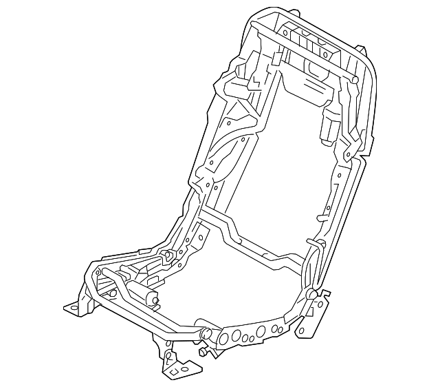 4H0-885-111 Деталь SEAT FRAME, LEFT