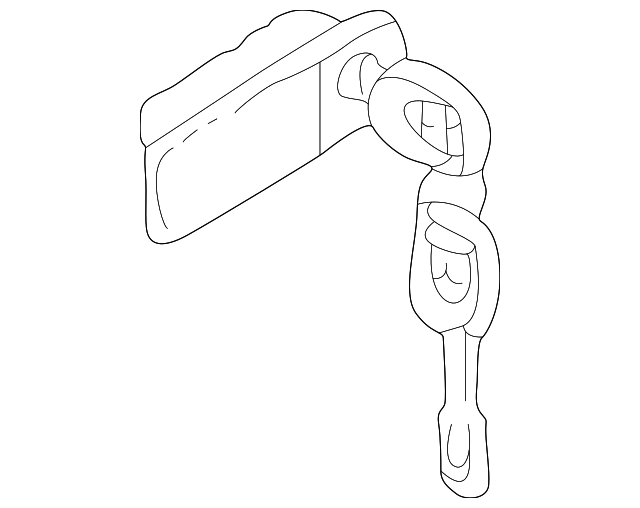 MR566157 Деталь LOCK CYLINDER