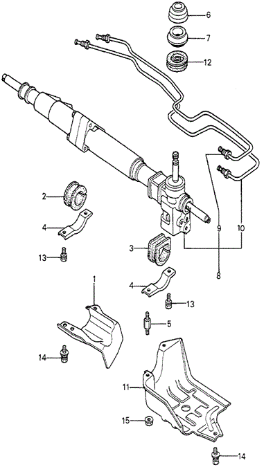 CHASSIS/STEERING GEAR BOX (2) for 1979 Honda ACCORD SEDAN #1