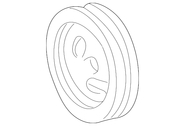 XL1Z6312DA CRNKSHFT PULLEY