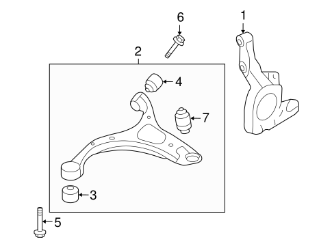 Veracruz SUSPENSION COMPONENTS