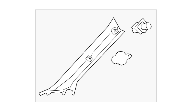 62210-06130-A0 Деталь WNDSHLD PLR TRIM, RIGHT