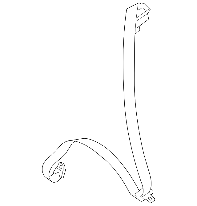 64661AG10AJC Деталь OUTER BELT ASSY, RIGHT