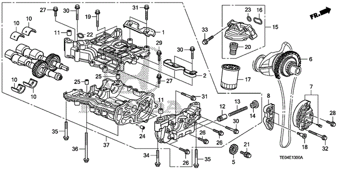 ENGINE/OIL PUMP (L4) for 2009 Honda ACCORD COUPE #1